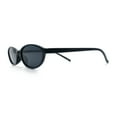 thumbnail image 6 of Womens Micro Oval Snug Dad Fashion Thin Plastic Sunglasses All Black, 6 of 8