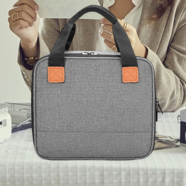 Bolsa para impresora fotográfica, acolchada, protectora, compacta, con cremallera bidireccional, bolsa de almacenamiento para impresora fotográfica de