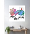 thumbnail image 2 of Nurse Saving The World Poster Wall Art, Modern Wall Decor, 24x24 UNFRAMED, 2 of 3
