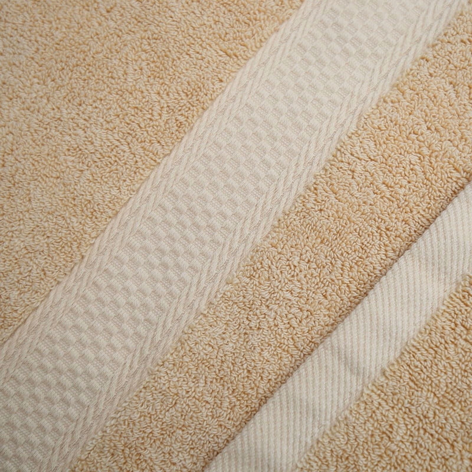 JML Camel Bath Towel Set of 8 Pieces - Cotton Blend Highly Absorbent Towels for Bathroom, 2 Soft Bath Towels, 2 Hand Towels, 4 Washcloths