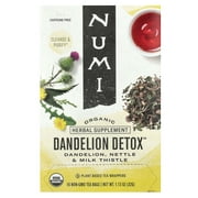 Numi Tea Organic, Dandelion Detox, Caffeine Free, 16 Non-GMO Tea Bags, 1.13 oz (32 g)