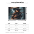 thumbnail image 2 of Halloween Decorations Throw Blanket for Couch, Halloween Pumpkin Guitarist Halloween Blanket Fuzzy Throw Blanket, Halloween Decor Cuteness Plush Flannel Blanket & Throws, 2 of 7