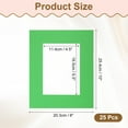 thumbnail image 2 of Uxcell 25Pcs Picture Mat 8"x10" Bevel Cut Frame Mattes for Display Art Measuring Green, 2 of 7