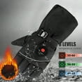 thumbnail image 6 of Heated Gloves Rechargeable, 3-Speed Thermal Control, 3-in-1 Thickened Wind/Waterproof, Touchscreen Design, Non-Slip PU Leather, Adjustable Wrist Loops, Ideal for Winter Outdoor Activities (Unisex), 6 of 8