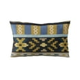 thumbnail image 5 of Plutus Brands Blue Unique Lanes Border Luxury Throw Pillow-Size:20" x 20", 5 of 9