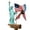 A, variant on Patriotic Whirligig Spinner 4th of July Uncle Sam Wind Spinner with America Flag Design 4th of July Garden Windmill Ornament for USA 250th Anniversary Independence Day Memorial Day Patios Yards