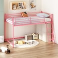 thumbnail image 4 of Zimtown Junior Metal Twin Loft Bed, Pink, 4 of 10