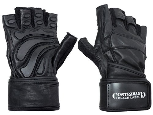 CLEARANCE 50/% OFF!! Contraband Black Label 5990 Wrist-Lock Gloves w// Rubber....