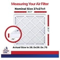 thumbnail image 2 of 27x27x1 Air Filter | 4-PACK | MERV 11 HVAC Pleated A/C Furnace Filters | MADE IN USA | Actual Size: 26.5 x 26.5 x .75", 2 of 5