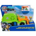 thumbnail image 3 of PAW Patrol: Crush N’ Roll Recycling Truck Vehicle with Collectible Rocky Figure & Mini Vehicle, for Kids Ages 3+, 3 of 11