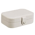 thumbnail image 1 of Espejo cosmético de maquillaje con luz LED con pinceles de maquillaje Caja de espejo de maquillaje plegable de viaje Espejo compacto portátil Almacenamiento y organización del hogar Blanco Advancent HA024625-02, 1 of 1