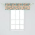 thumbnail image 2 of Ambesonne Entomology Window Valance, Graphical Insects Layout, 54" X 12", Seafoam Mauve Taupe, 2 of 3