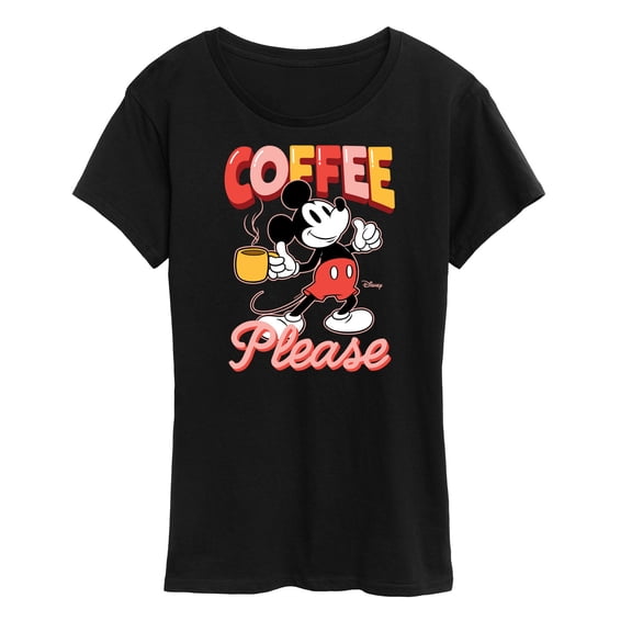Disney - Coffee Please - Women's Short Sleeve Graphic T-Shirt