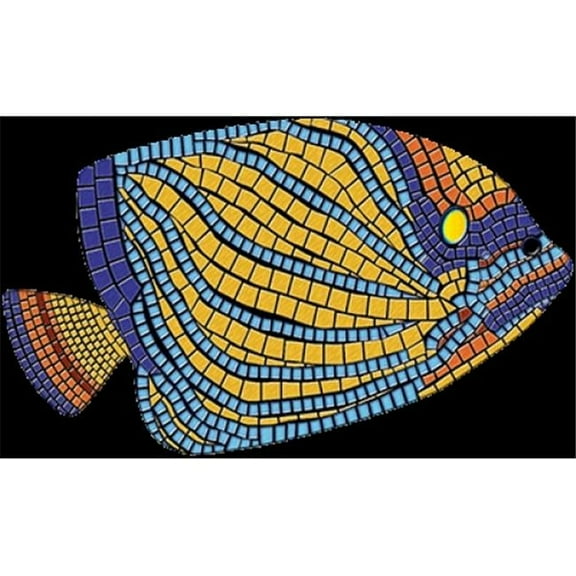 Lamatek 67B00-00122 100 x 59 in. Angel fish Poolsaic Mosaic Mat, Large