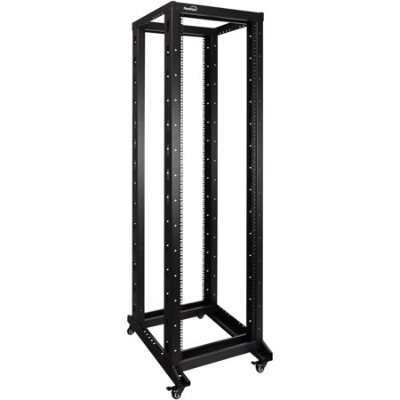 NavePoint 42U 4 Post Server Rack – Open Frame Rack for 19 Inch Equipment  Adjustable Depth 4-Post Network Rack with Casters Wheels  42U Server Rack 881lbs Capacity  Black price history on PriceWatchPro