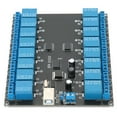 thumbnail image 1 of ANGGREK USB Module de Relais Commandé, Module de Relais 16 Canaux 936v USB Module de Relais de Commutateur SPDT Optoisolée, Carte Optoisolée Contrôlée par USB, 1 of 8