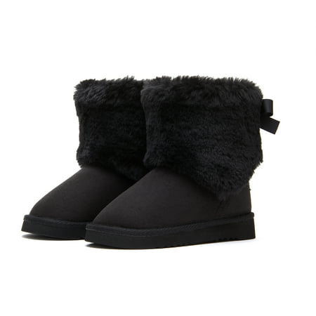 

Weestep Girls Toddler Little Kid Warm Fur Winter Ankle Flat Snow Boot