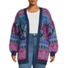 Terra & Sky Women's Open Front Cardigan