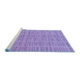 thumbnail image 2 of Ahgly Company Machine Washable Indoor Round Checkered Blue Modern Area Rugs, 5' Round, 2 of 4