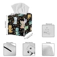 thumbnail image 3 of FUIALDOLG Stylish Tissue Box Cover Square - PU Leather Holder Waterproof Tissue Boxes - Thanksgiving Decorative Cube Cover for Bathroom and Home, Cartoon Dragon, 3 of 7