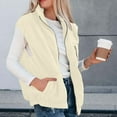 thumbnail image 5 of FAIWAD Womens Fleece Vest Warm Winter Sleeveless Fuzzy Jackets Casual Zip Up Lightweight Outerwear with Pockets, 5 of 8