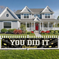thumbnail image 5 of Gold Stars Graduation Banner Decorative YOU DID IT Black Background for Graduation Party Celebratory Event Indoor Decoration, 5 of 7