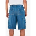 thumbnail image 3 of Boulder Creek By Kingsize Men's Big & Tall  12" Side Elastic Denim Cargo Shorts, 3 of 6
