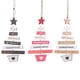 thumbnail image 5 of Accesorios colgantes de Navidad de madera, adornos colgantes DIY, regalos, decoración de Navidad para accesorios de fiesta Rosado Soledad colgante colgante, 5 of 6