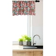 thumbnail image 3 of Ambesonne Floral Window Valance, Flower Petals Florets, 54" X 18", Pink Brown and Teal, 3 of 3