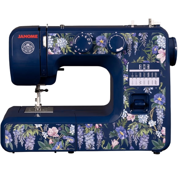 Janome Wisteria Promenade Máquina de coser de 15 puntadas fácil de usar Colección Bridgerton con licencia oficial