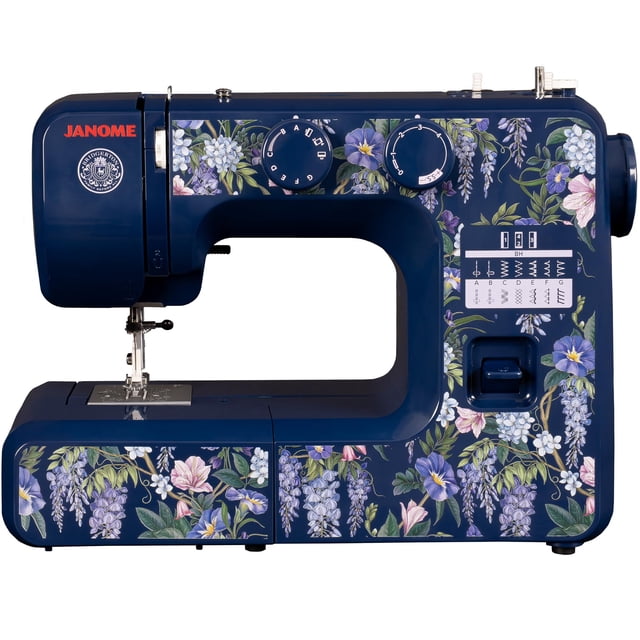 Janome Wisteria Promenade Máquina de coser de 15 puntadas fácil de usar Colección Bridgerton con licencia oficial
