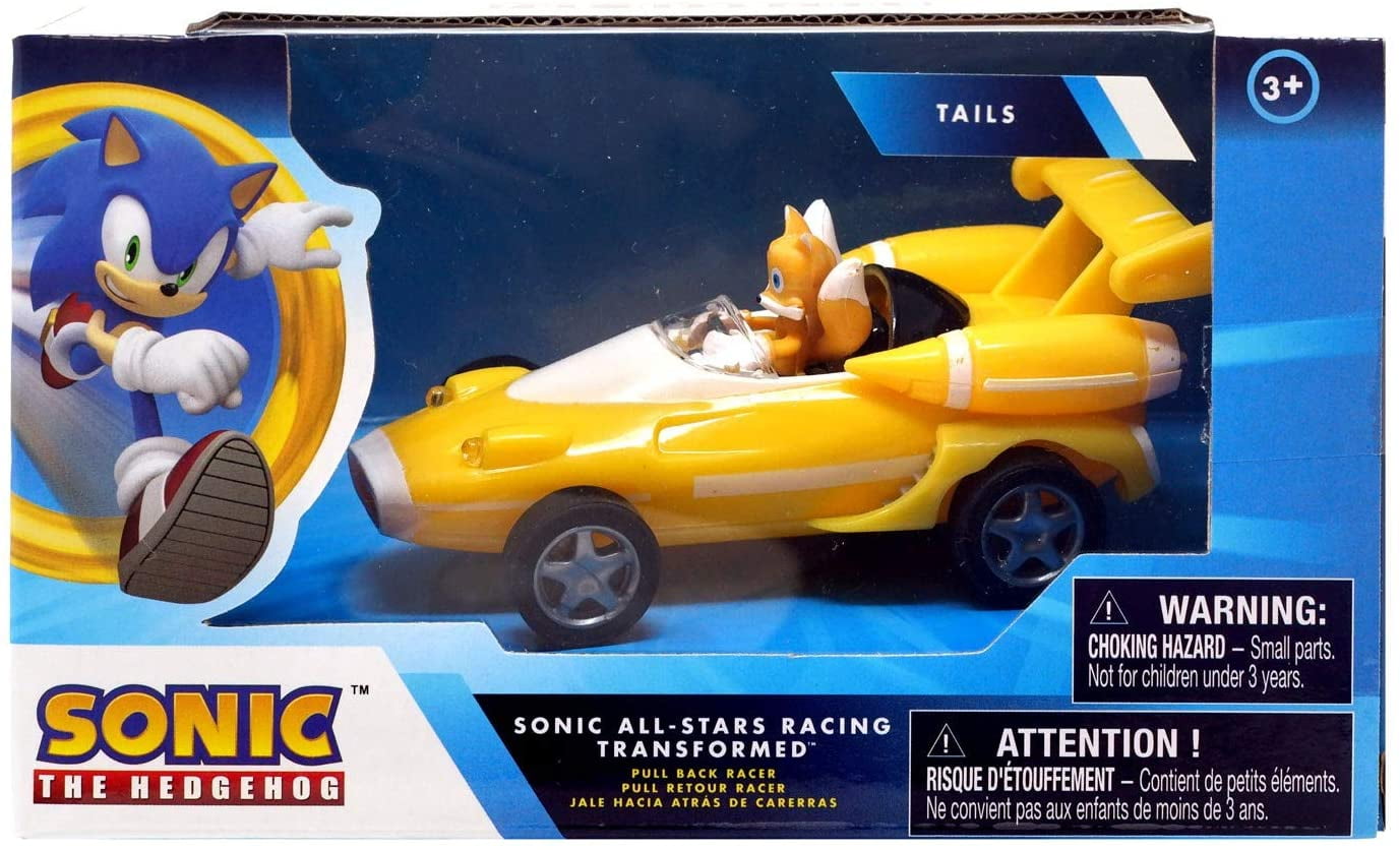 Tails and Sonic Hedgehog Sonic Transformed All-Stars Racing Pull Back Action 