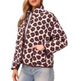 thumbnail image 4 of CHAQUETAS FLORES CASUAL INSPIRADORAS CHIC PARA MUJER, ABRIGOS TENDENCIA DE LARGA MANGA CON BOTONES, BEIGE, 4 of 6
