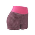 thumbnail image 7 of Butt Lifting Yoga Shorts for Women High Waist Tummy Control Hot Pants Textured Ruched Sports Gym Running Beach Shorts, 7 of 7