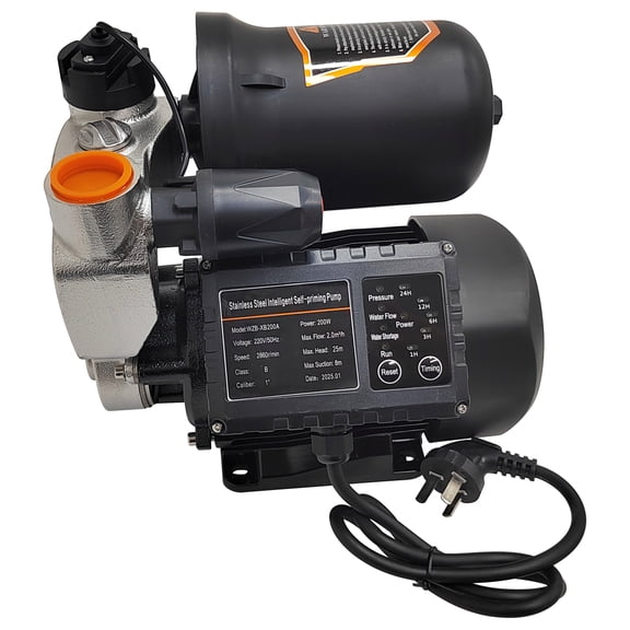 Self Priming Water Pressure Booster Pump 220V Stainless Steel Booster Pump with Intelligent