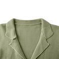 thumbnail image 6 of ZCFZJW Men's Pure Cotton Cardigan Sweater Lightweight Casual Long Sleeve Button Down Shawl Collar Cardigan Casual Knitwear Tops with Pockets Mint Green M, 6 of 7