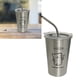thumbnail image 1 of Vasos de acero inoxidable a prueba de derrames, vaso frío de acero inoxidable, tazas de metal irrompibles, taza de viaje para café helado, funcionamiento suave, 1 of 12