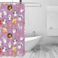 thumbnail image 2 of Shower Curtain, Lovely animals Waterproof Fabric Plastic Shower Curtain, Drying Fast Bathroom Curtain with 9 Buttonholes, Ruffle Shower Curtain 60x72in, 2 of 8