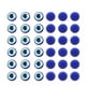 thumbnail image 4 of 100 piezas de resina práctica Oblate Blue Evil Eye Beads cuentas traseras planas para hacer joyas DIY Scrapbooking (8 x 8 mm), 4 of 6