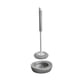 thumbnail image 1 of Escobilla de baño con soporte de secado de pie, limpieza de 360  degree, tamaño compacto, cepillo de limpieza de baño, estropajo de inodoro para baño RV Gris con base, 1 of 9