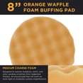 thumbnail image 2 of 8" Orange Waffle Foam Buffing Grip Pad Coarse Cutting Buffing Polish Detail Car, 2 of 6
