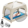 thumbnail image 1 of Cama de viaje inflable con tienda para niños pequeños QPAU 134x83 cm, 3+ años, 1 of 8
