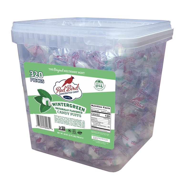 Red Bird Soft Wintergreen Puffs, Mints Individually, 47 OFF