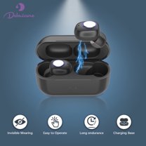 Delmicure Hearing Aids for Seniors Rechargeable Sound Device with Charging Case, 4-Mode & 8-level Volume Control, Noise Cancellation, VHP-1605 Black
