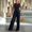 Black, variant on Womens 2 Piece Pant Suit Summer Casual Crewneck Sleeveless Single Button Blazer Pleated High Waist Dress Pants Formal Business Work Office Matching Set