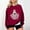Red#1, variant on Black*Friday Discounted Items under $5 GaThRRgYP Womens Sweatshirt Fall Plus Size,Fashion Women's Printed Casual Long Sleeve Ladies Loose Hoodless Sweatshirts Blouse Gray S