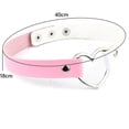 thumbnail image 2 of Collar Gótico Punk Para Mujer, Gargantilla De Corazón De Cuero Pu Ajustable A La Moda Y Joyería De Hip Hop seitruly AP007570-02, 2 of 3