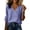 Purple, variant on Women's Wrap Front V Neck Shirt Long Sleeve Lightweight Textured Blouse Loose Fit Versatile Casual Work Layering Tops Trendy Outfit Purple