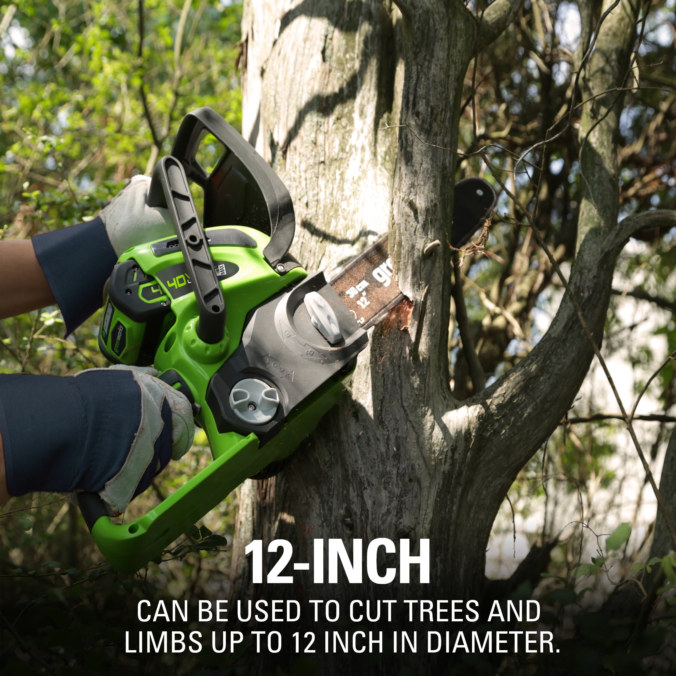 Greenworks 12" 40 V Battery Powered Chainsaw