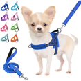 thumbnail image 1 of wonima02 No Pull Dog Harness and Leash Set, Soft Padded Small Dog Harness, Neck & Chest Adjustable Reflective Vest Puppy Harness with 4ft Lightweight Anti-Twist Dog Leash for Small Dogs (S, Blue), 1 of 1